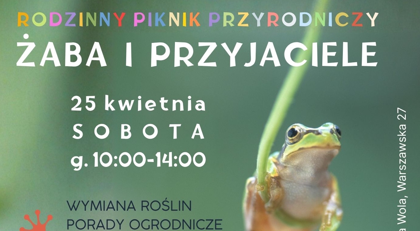 Plakat wydarzenia Rodzinny Piknik Przyrodniczy Zaba i Przyjaciele